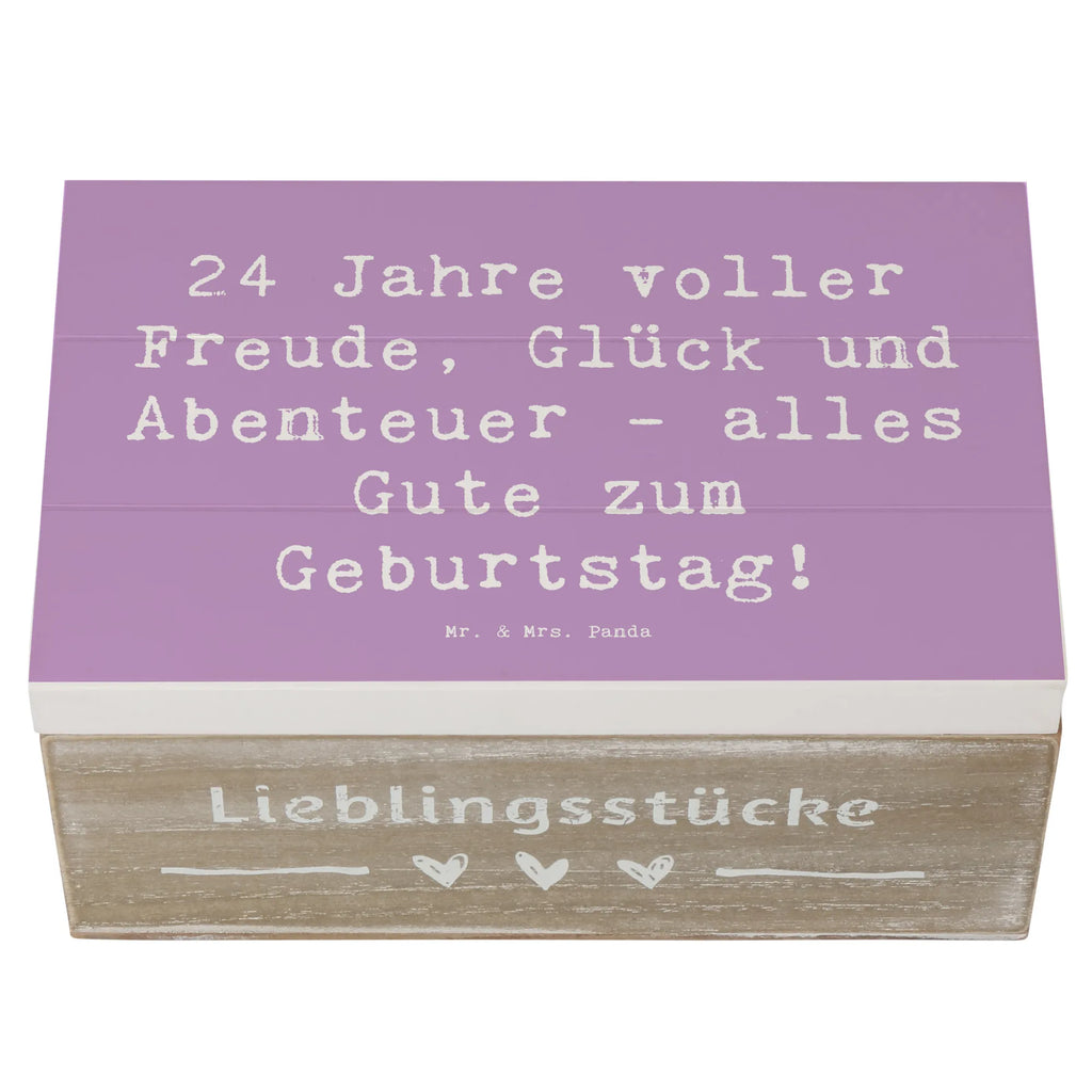 Holzkiste Spruch 24. Geburtstag Geschenkbox, XXL, Kiste, Erinnerungskiste, Geschenkdose, Schatulle, Schatzkiste, Aufbewahrungsbox, Erinnerungsbox, Dekokiste, Holzkiste, Truhe, Geburtstag, Geburtstagsgeschenk, Geschenk