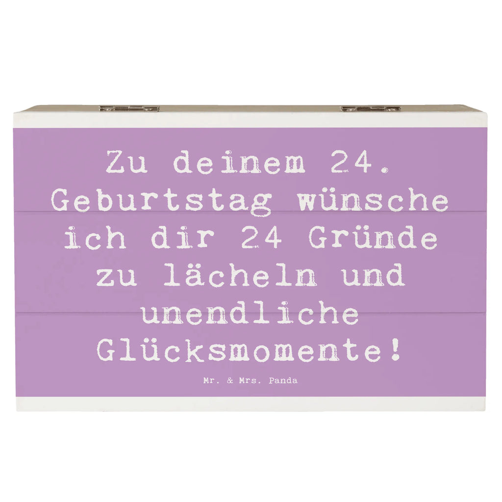 Holzkiste Spruch 24. Geburtstag Glück Aufbewahrungsbox, Holzkiste, Geschenkbox, Erinnerungskiste, Geschenkdose, Schatulle, Dekokiste, XXL, Kiste, Schatzkiste, Erinnerungsbox, Truhe, Geburtstag, Geburtstagsgeschenk, Geschenk