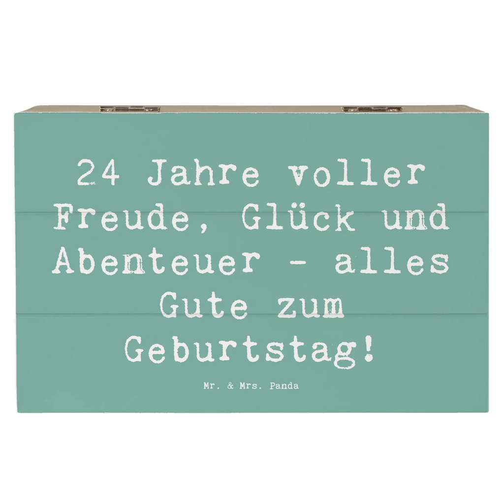 Holzkiste Spruch 24. Geburtstag Geschenkbox, XXL, Kiste, Erinnerungskiste, Geschenkdose, Schatulle, Schatzkiste, Aufbewahrungsbox, Erinnerungsbox, Dekokiste, Holzkiste, Truhe, Geburtstag, Geburtstagsgeschenk, Geschenk