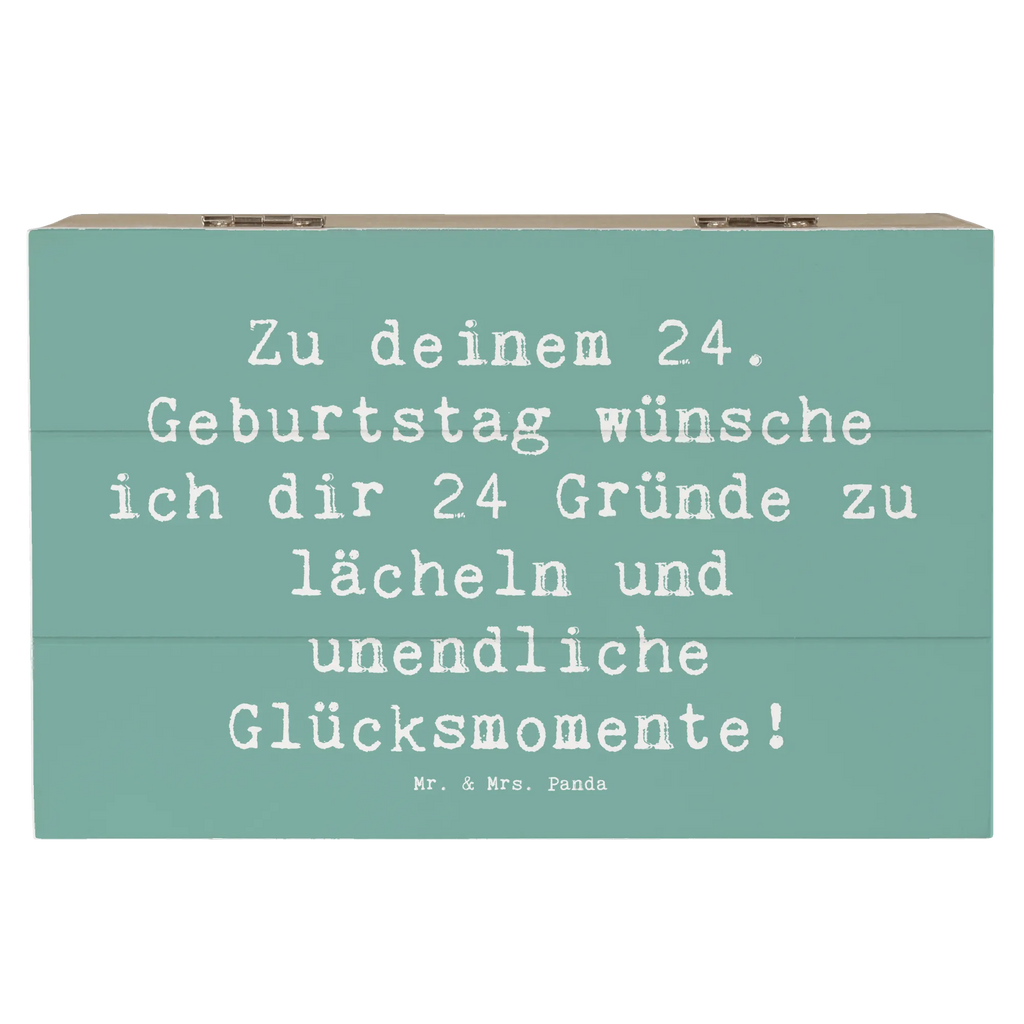 Holzkiste Spruch 24. Geburtstag Glück Aufbewahrungsbox, Holzkiste, Geschenkbox, Erinnerungskiste, Geschenkdose, Schatulle, Dekokiste, XXL, Kiste, Schatzkiste, Erinnerungsbox, Truhe, Geburtstag, Geburtstagsgeschenk, Geschenk