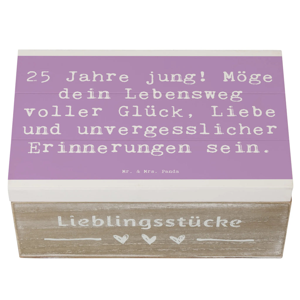 Holzkiste Spruch 25. Geburtstag Glück Schatzkiste, Erinnerungskiste, Holzkiste, Truhe, Aufbewahrungsbox, Geschenkbox, XXL, Dekokiste, Erinnerungsbox, Schatulle, Kiste, Geschenkdose, Geburtstag, Geburtstagsgeschenk, Geschenk
