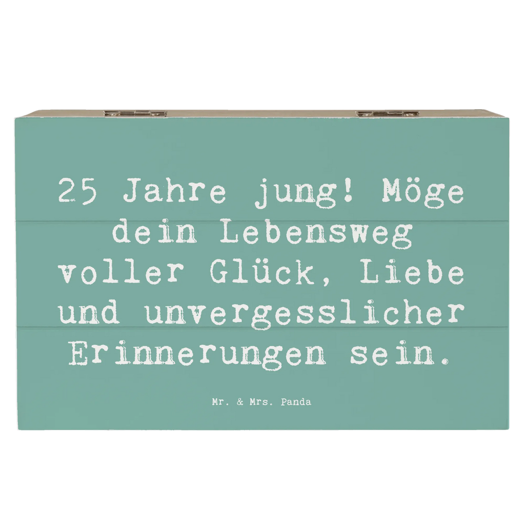 Holzkiste Spruch 25. Geburtstag Glück Schatzkiste, Erinnerungskiste, Holzkiste, Truhe, Aufbewahrungsbox, Geschenkbox, XXL, Dekokiste, Erinnerungsbox, Schatulle, Kiste, Geschenkdose, Geburtstag, Geburtstagsgeschenk, Geschenk
