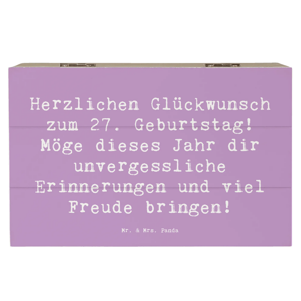 Holzkiste Spruch 27. Geburtstag Erinnerungskiste, Kiste, Schatulle, XXL, Holzkiste, Aufbewahrungsbox, Erinnerungsbox, Schatzkiste, Geschenkdose, Dekokiste, Truhe, Geschenkbox, Geburtstag, Geburtstagsgeschenk, Geschenk