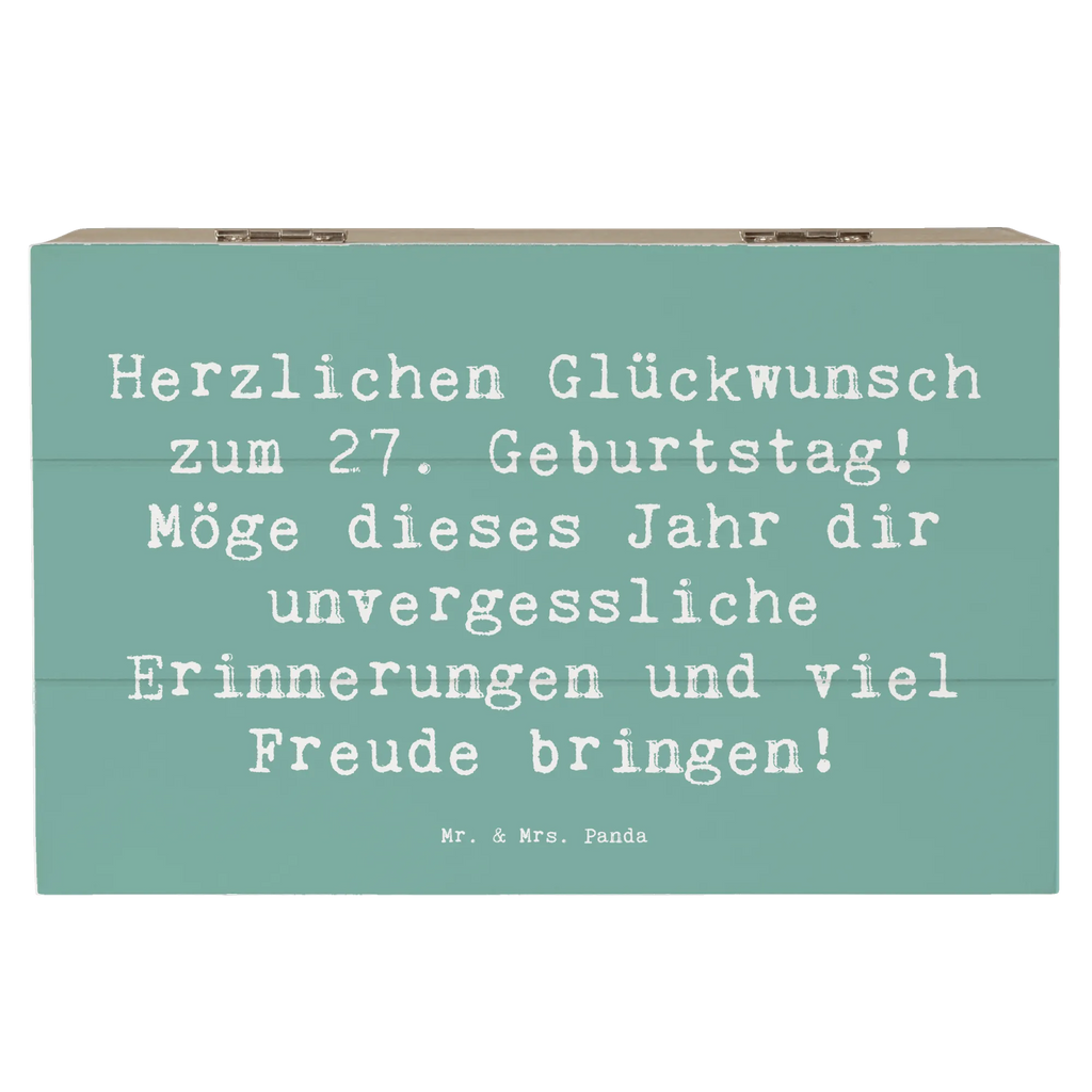 Holzkiste Spruch 27. Geburtstag Erinnerungskiste, Kiste, Schatulle, XXL, Holzkiste, Aufbewahrungsbox, Erinnerungsbox, Schatzkiste, Geschenkdose, Dekokiste, Truhe, Geschenkbox, Geburtstag, Geburtstagsgeschenk, Geschenk