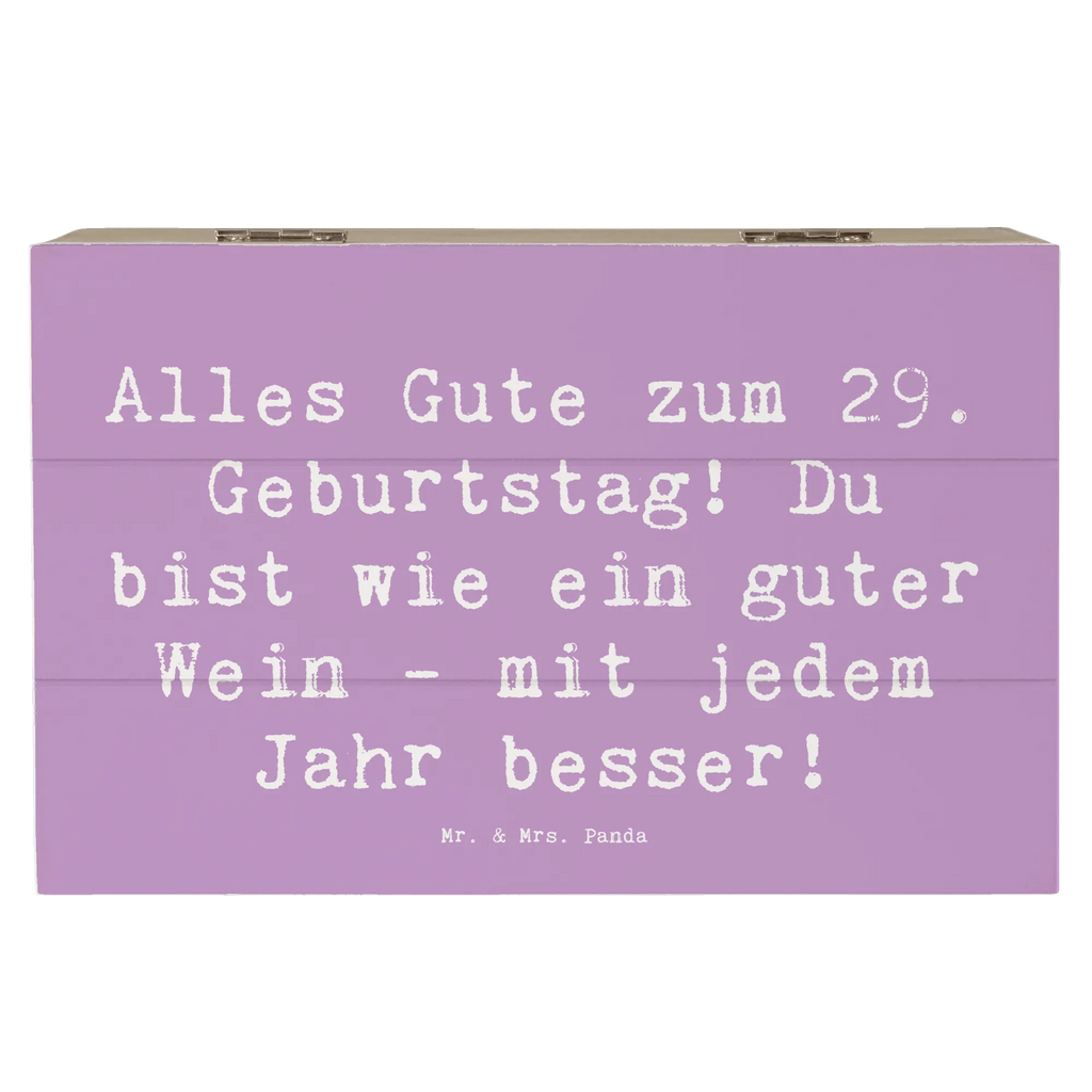Holzkiste Spruch 29. Geburtstag Glückwünsche Aufbewahrungsbox, Erinnerungsbox, Holzkiste, Erinnerungskiste, Geschenkbox, Dekokiste, Schatulle, Geschenkdose, Truhe, Kiste, XXL, Schatzkiste, Geburtstag, Geburtstagsgeschenk, Geschenk