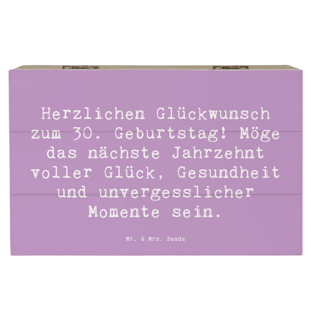Wooden chest Saying Herzlichen Glückwunsch zum 30. Geburtstag! Möge das nächste Jahrzehnt voller Glück, Gesundheit und unvergesslicher Momente sein. Schatulle, Erinnerungskiste, Geschenkbox, Aufbewahrungsbox, Kiste, Schatzkiste, Truhe, Erinnerungsbox, Holzkiste, Dekokiste, Geschenkdose, XXL, Geburtstag, Geburtstagsgeschenk, Geschenk
