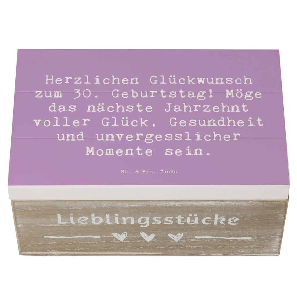 Wooden chest Saying Herzlichen Glückwunsch zum 30. Geburtstag! Möge das nächste Jahrzehnt voller Glück, Gesundheit und unvergesslicher Momente sein. Schatulle, Erinnerungskiste, Geschenkbox, Aufbewahrungsbox, Kiste, Schatzkiste, Truhe, Erinnerungsbox, Holzkiste, Dekokiste, Geschenkdose, XXL, Geburtstag, Geburtstagsgeschenk, Geschenk