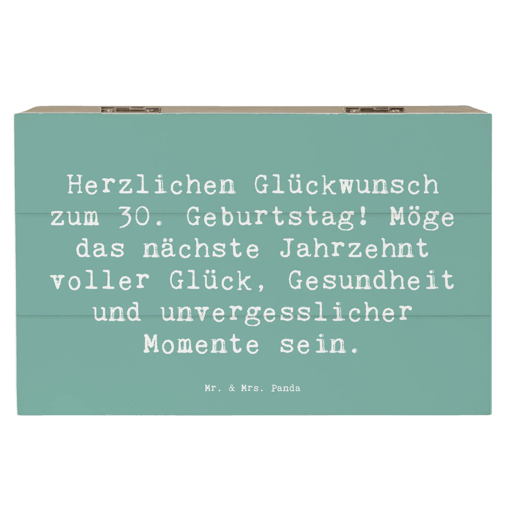 Wooden chest Saying Herzlichen Glückwunsch zum 30. Geburtstag! Möge das nächste Jahrzehnt voller Glück, Gesundheit und unvergesslicher Momente sein. Schatulle, Erinnerungskiste, Geschenkbox, Aufbewahrungsbox, Kiste, Schatzkiste, Truhe, Erinnerungsbox, Holzkiste, Dekokiste, Geschenkdose, XXL, Geburtstag, Geburtstagsgeschenk, Geschenk