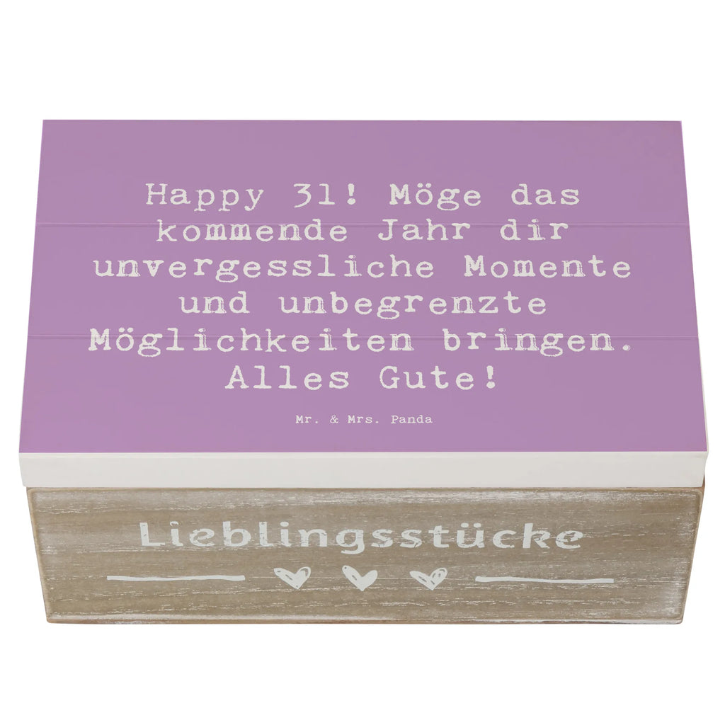 Holzkiste Spruch 31. Geburtstag Aufbewahrungsbox, Schatzkiste, Dekokiste, Geschenkdose, Truhe, XXL, Geschenkbox, Erinnerungsbox, Holzkiste, Schatulle, Erinnerungskiste, Kiste, Geburtstag, Geburtstagsgeschenk, Geschenk