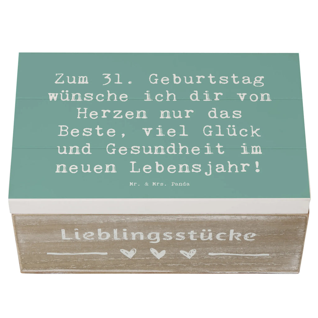 Holzkiste Spruch 31. Geburtstag Liebe Wünsche Geschenkdose, Schatzkiste, Schatulle, Erinnerungsbox, Holzkiste, Erinnerungskiste, Truhe, Kiste, Aufbewahrungsbox, Geschenkbox, XXL, Dekokiste, Geburtstag, Geburtstagsgeschenk, Geschenk