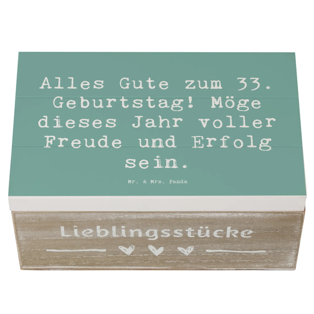 Holzkiste Spruch 33. Geburtstag Truhe, Holzkiste, Schatzkiste, Geschenkbox, Erinnerungskiste, Dekokiste, Aufbewahrungsbox, Geschenkdose, Schatulle, Kiste, XXL, Erinnerungsbox, Geburtstag, Geburtstagsgeschenk, Geschenk