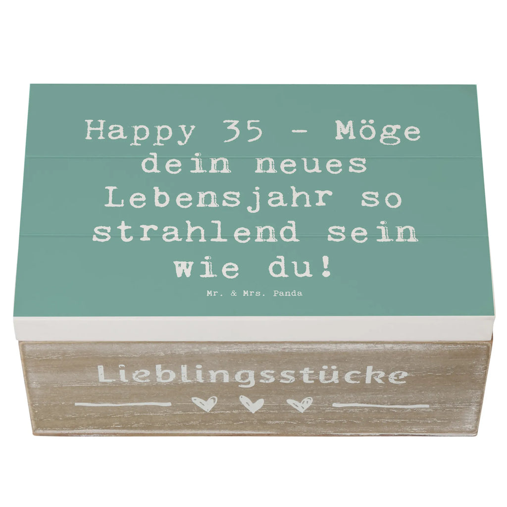 Holzkiste Spruch 35. Geburtstag Glückwünsche Schatulle, Geschenkbox, Schatzkiste, Aufbewahrungsbox, Erinnerungskiste, Dekokiste, Truhe, Kiste, Holzkiste, Geschenkdose, Erinnerungsbox, XXL, Geburtstag, Geburtstagsgeschenk, Geschenk