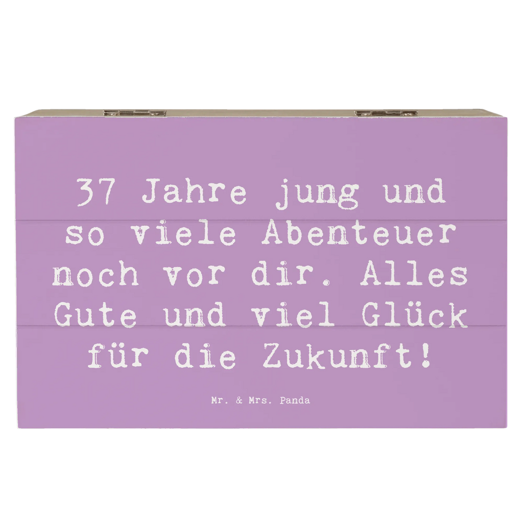Wooden chest Saying 37 Jahre jung und so viele Abenteuer noch vor dir. Alles Gute und viel Glück für die Zukunft! Dekokiste, Erinnerungsbox, Geschenkdose, Truhe, Schatulle, XXL, Kiste, Schatzkiste, Holzkiste, Erinnerungskiste, Aufbewahrungsbox, Geschenkbox, Geburtstag, Geburtstagsgeschenk, Geschenk
