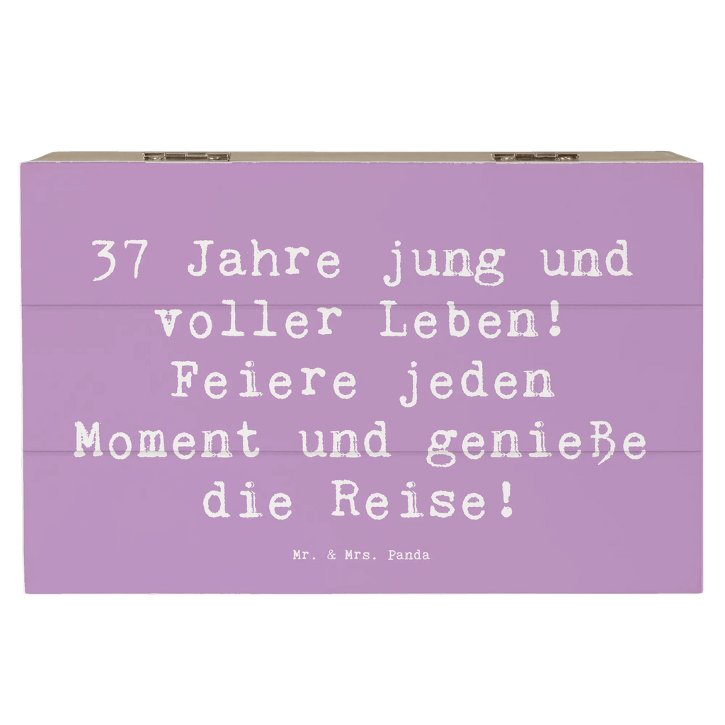 Holzkiste Spruch 37. Geburtstag Lebensfreude Aufbewahrungsbox, XXL, Erinnerungskiste, Truhe, Geschenkbox, Dekokiste, Holzkiste, Erinnerungsbox, Schatzkiste, Geschenkdose, Kiste, Schatulle, Geburtstag, Geburtstagsgeschenk, Geschenk