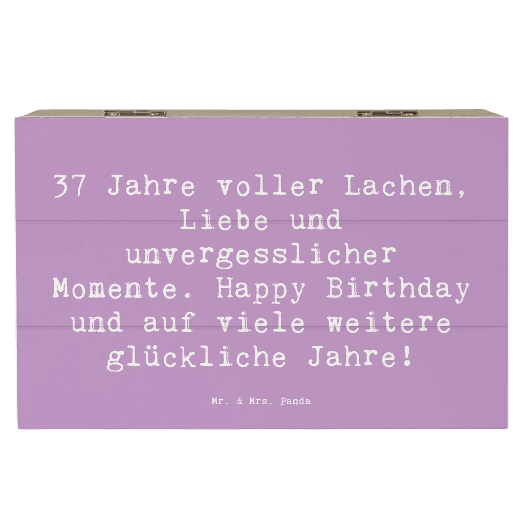 Wooden chest Saying 37 Jahre voller Lachen, Liebe und unvergesslicher Momente. Happy Birthday und auf viele weitere glückliche Jahre! Schatzkiste, Truhe, Erinnerungskiste, Holzkiste, Dekokiste, XXL, Erinnerungsbox, Aufbewahrungsbox, Geschenkdose, Kiste, Schatulle, Geschenkbox, Geburtstag, Geburtstagsgeschenk, Geschenk
