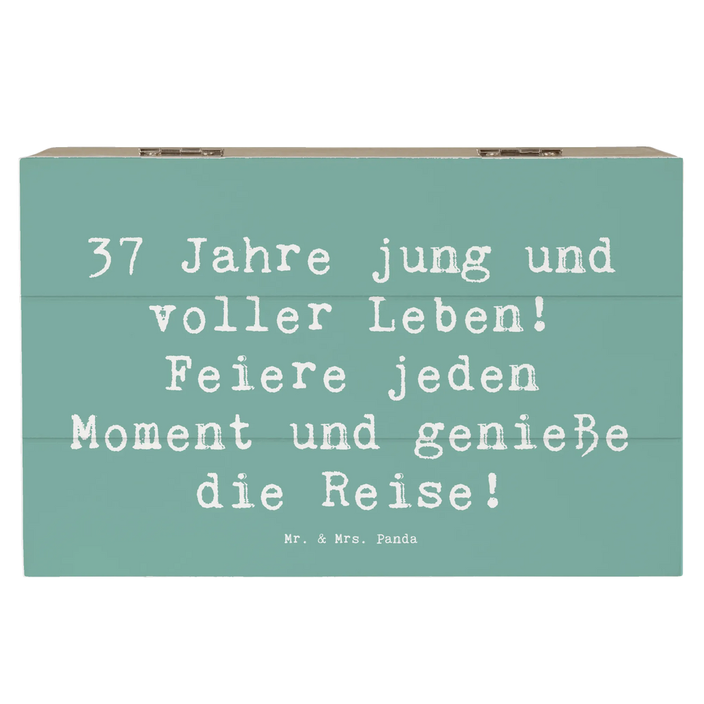 Holzkiste Spruch 37. Geburtstag Lebensfreude Aufbewahrungsbox, XXL, Erinnerungskiste, Truhe, Geschenkbox, Dekokiste, Holzkiste, Erinnerungsbox, Schatzkiste, Geschenkdose, Kiste, Schatulle, Geburtstag, Geburtstagsgeschenk, Geschenk