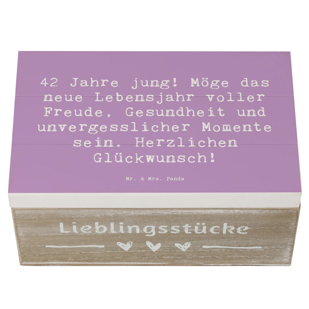 Holzkiste Spruch 42. Geburtstag Freude Dekokiste, Schatzkiste, Erinnerungskiste, Aufbewahrungsbox, XXL, Truhe, Holzkiste, Erinnerungsbox, Kiste, Schatulle, Geschenkdose, Geschenkbox, Geburtstag, Geburtstagsgeschenk, Geschenk