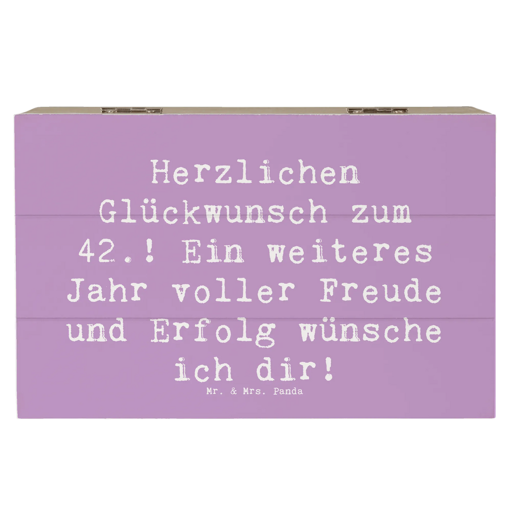 Holzkiste Spruch 42. Geburtstag Schatzkiste, Truhe, Holzkiste, Geschenkdose, Geschenkbox, Erinnerungsbox, Aufbewahrungsbox, Kiste, Erinnerungskiste, XXL, Dekokiste, Schatulle, Geburtstag, Geburtstagsgeschenk, Geschenk