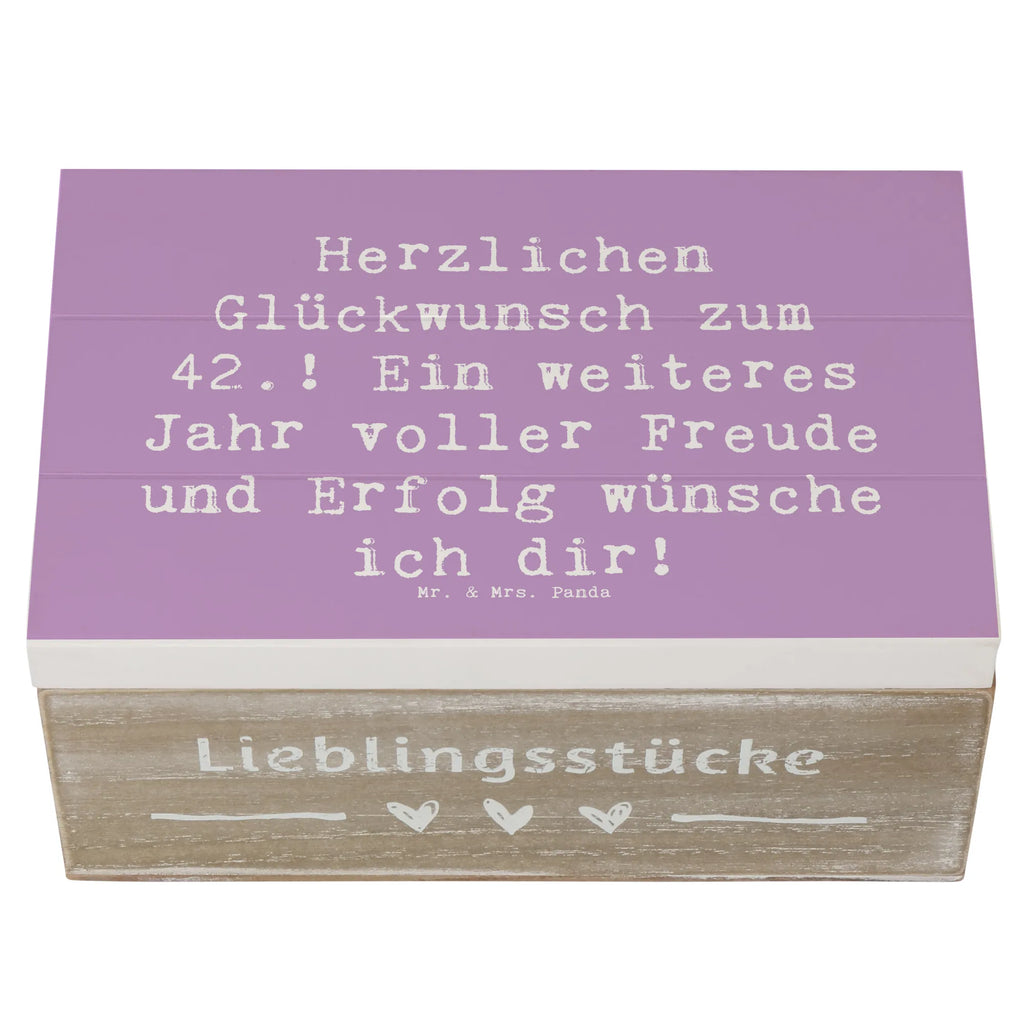 Holzkiste Spruch 42. Geburtstag Schatzkiste, Truhe, Holzkiste, Geschenkdose, Geschenkbox, Erinnerungsbox, Aufbewahrungsbox, Kiste, Erinnerungskiste, XXL, Dekokiste, Schatulle, Geburtstag, Geburtstagsgeschenk, Geschenk