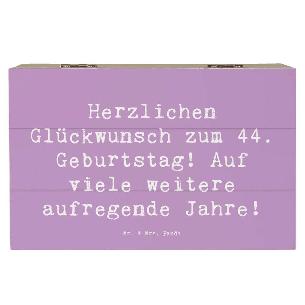 Holzkiste Spruch 44. Geburtstag Feier Erinnerungskiste, Dekokiste, Schatulle, Geschenkbox, Erinnerungsbox, Schatzkiste, Kiste, Aufbewahrungsbox, Holzkiste, XXL, Geschenkdose, Truhe, Geburtstag, Geburtstagsgeschenk, Geschenk