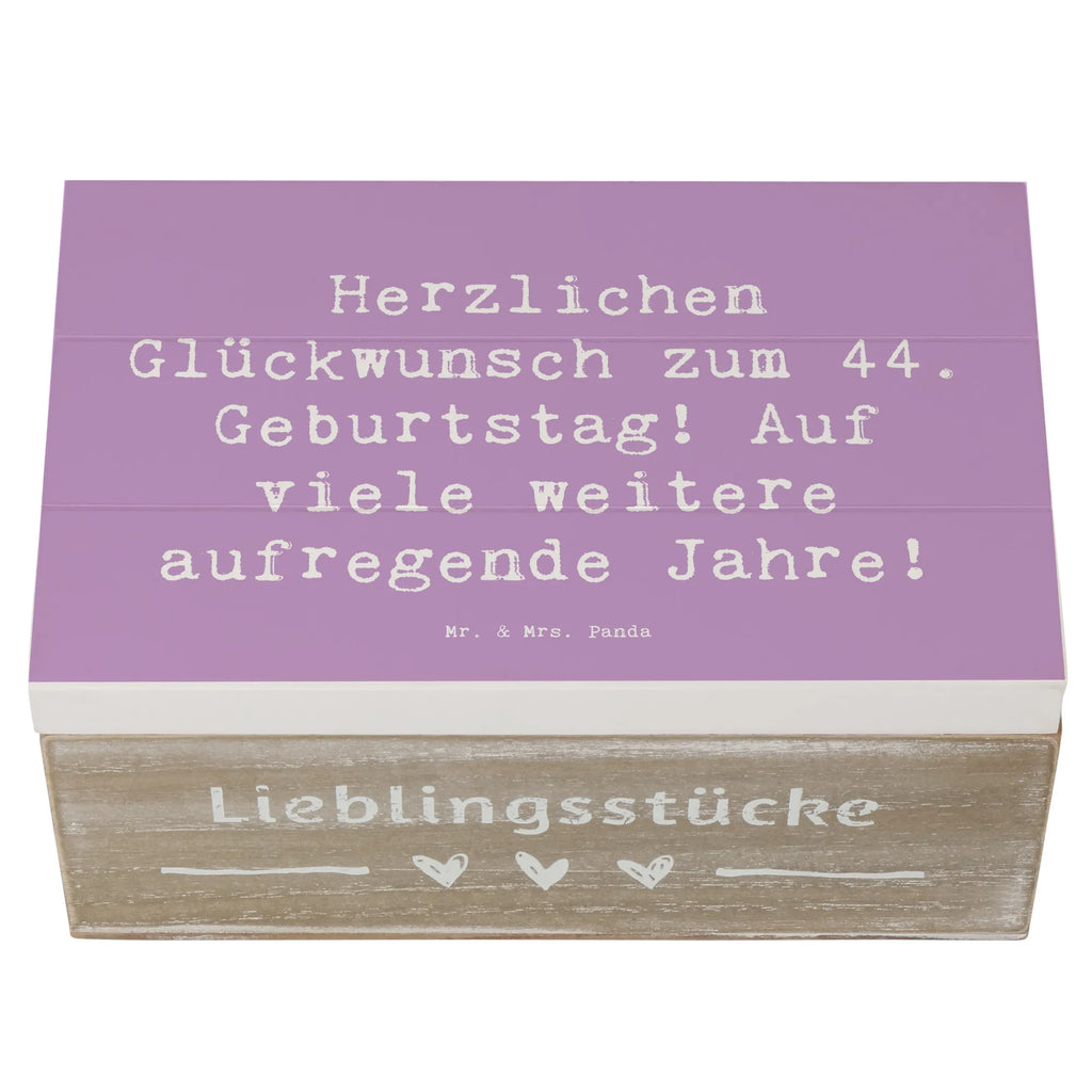 Holzkiste Spruch 44. Geburtstag Feier Erinnerungskiste, Dekokiste, Schatulle, Geschenkbox, Erinnerungsbox, Schatzkiste, Kiste, Aufbewahrungsbox, Holzkiste, XXL, Geschenkdose, Truhe, Geburtstag, Geburtstagsgeschenk, Geschenk