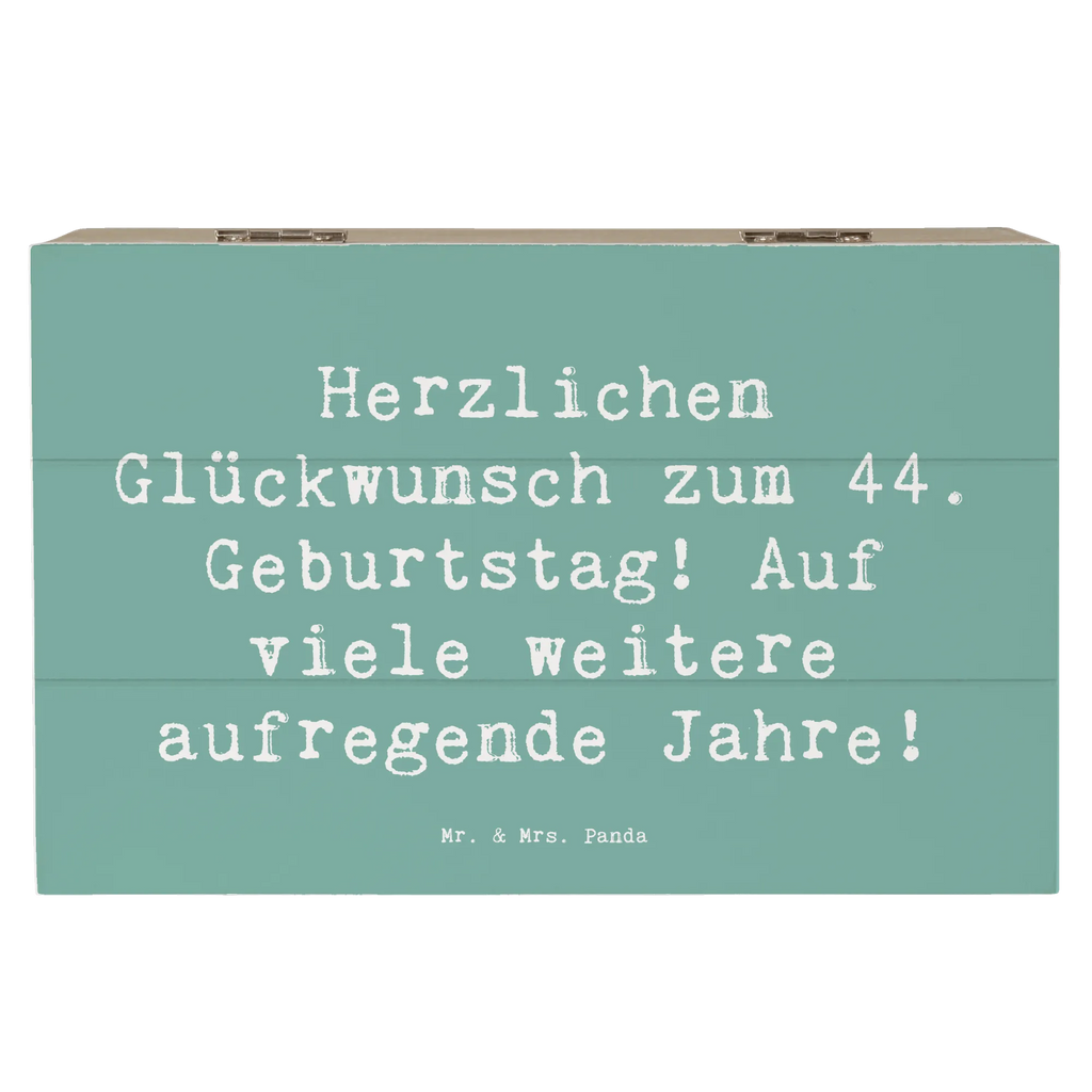 Holzkiste Spruch 44. Geburtstag Feier Erinnerungskiste, Dekokiste, Schatulle, Geschenkbox, Erinnerungsbox, Schatzkiste, Kiste, Aufbewahrungsbox, Holzkiste, XXL, Geschenkdose, Truhe, Geburtstag, Geburtstagsgeschenk, Geschenk