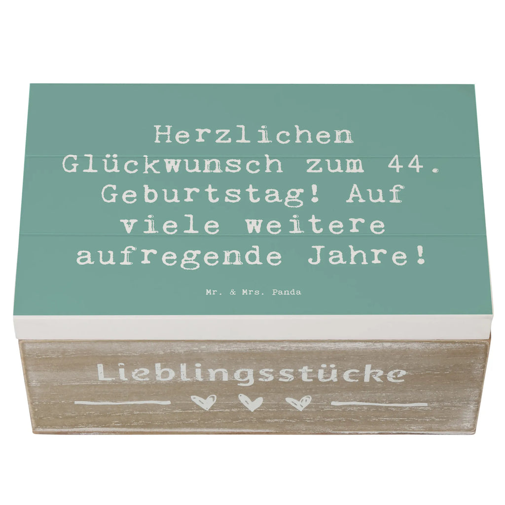 Holzkiste Spruch 44. Geburtstag Feier Erinnerungskiste, Dekokiste, Schatulle, Geschenkbox, Erinnerungsbox, Schatzkiste, Kiste, Aufbewahrungsbox, Holzkiste, XXL, Geschenkdose, Truhe, Geburtstag, Geburtstagsgeschenk, Geschenk