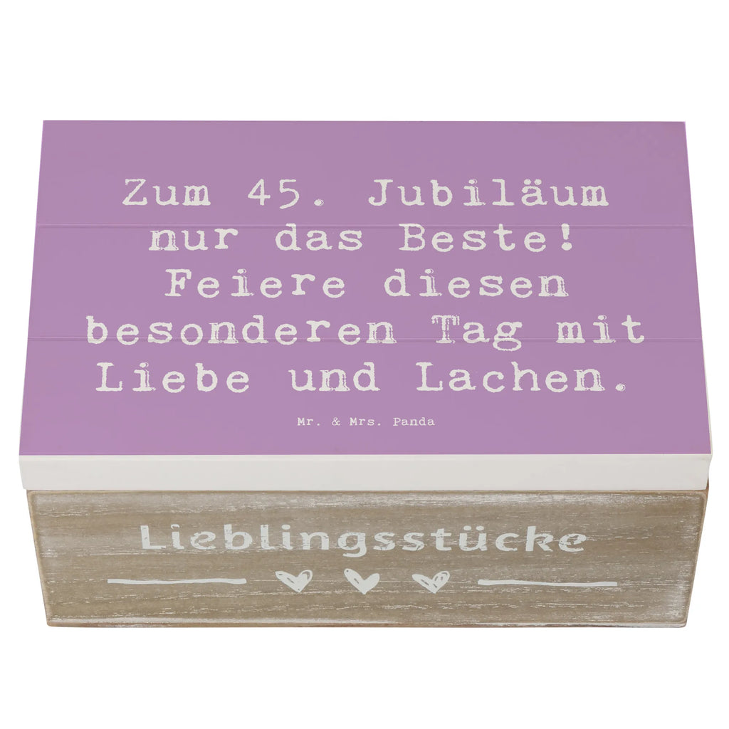 Holzkiste Spruch 45. Geburtstag Feiern XXL, Geschenkbox, Schatulle, Aufbewahrungsbox, Erinnerungskiste, Dekokiste, Kiste, Holzkiste, Geschenkdose, Schatzkiste, Truhe, Erinnerungsbox, Geburtstag, Geburtstagsgeschenk, Geschenk