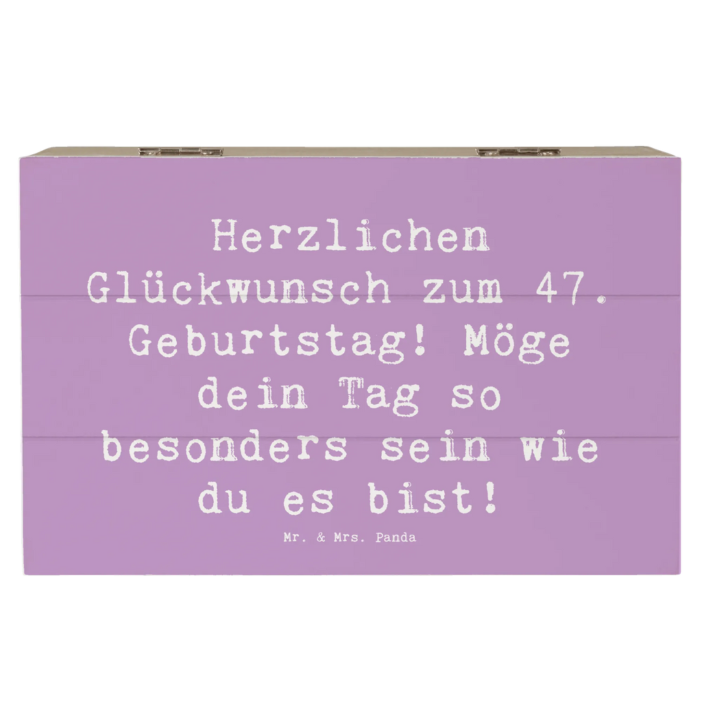 Holzkiste Spruch 47. Geburtstag Schatzkiste, Geschenkdose, Erinnerungsbox, Geschenkbox, Holzkiste, Truhe, Erinnerungskiste, XXL, Dekokiste, Kiste, Aufbewahrungsbox, Schatulle, Geburtstag, Geburtstagsgeschenk, Geschenk