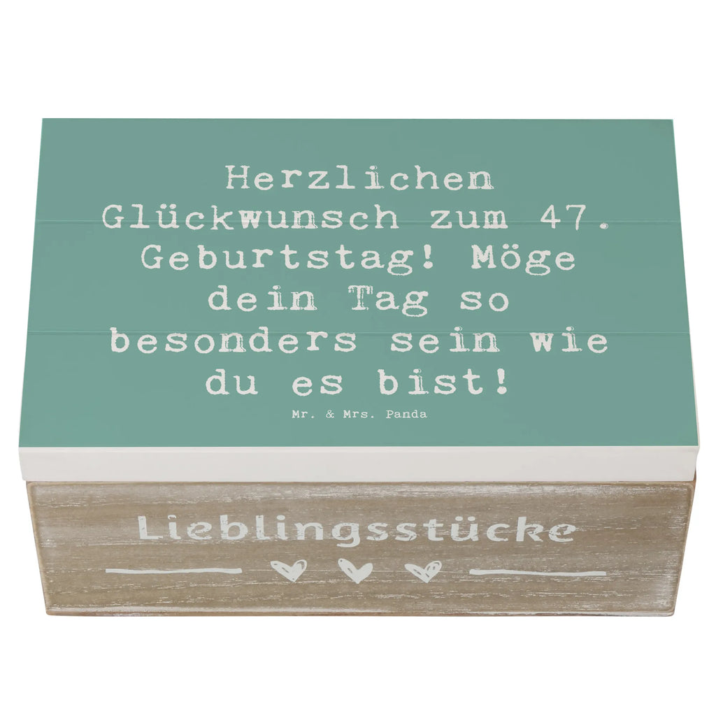 Holzkiste Spruch 47. Geburtstag Schatzkiste, Geschenkdose, Erinnerungsbox, Geschenkbox, Holzkiste, Truhe, Erinnerungskiste, XXL, Dekokiste, Kiste, Aufbewahrungsbox, Schatulle, Geburtstag, Geburtstagsgeschenk, Geschenk