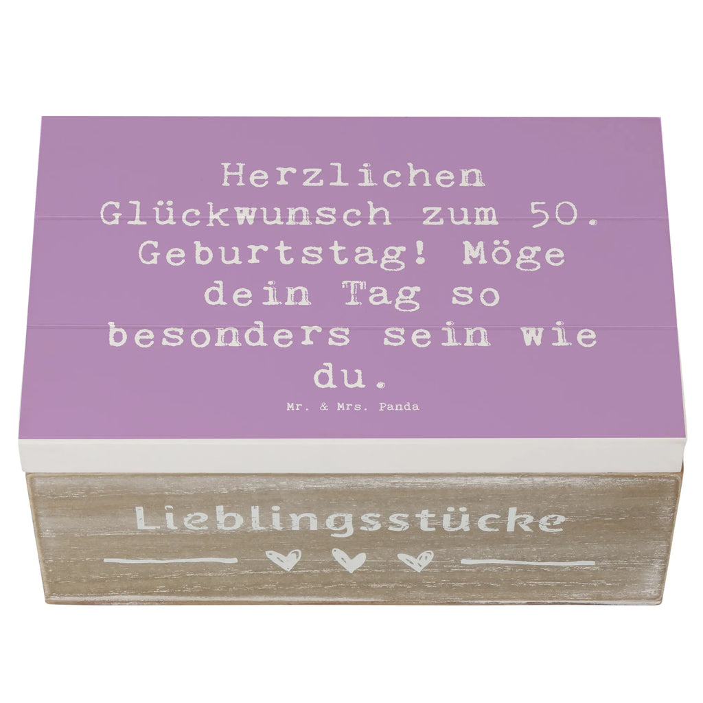 Holzkiste Spruch 50. Geburtstag Freude Aufbewahrungsbox, Erinnerungskiste, Truhe, Schatulle, Dekokiste, Erinnerungsbox, Schatzkiste, Geschenkdose, XXL, Geschenkbox, Kiste, Holzkiste, Geburtstag, Geburtstagsgeschenk, Geschenk