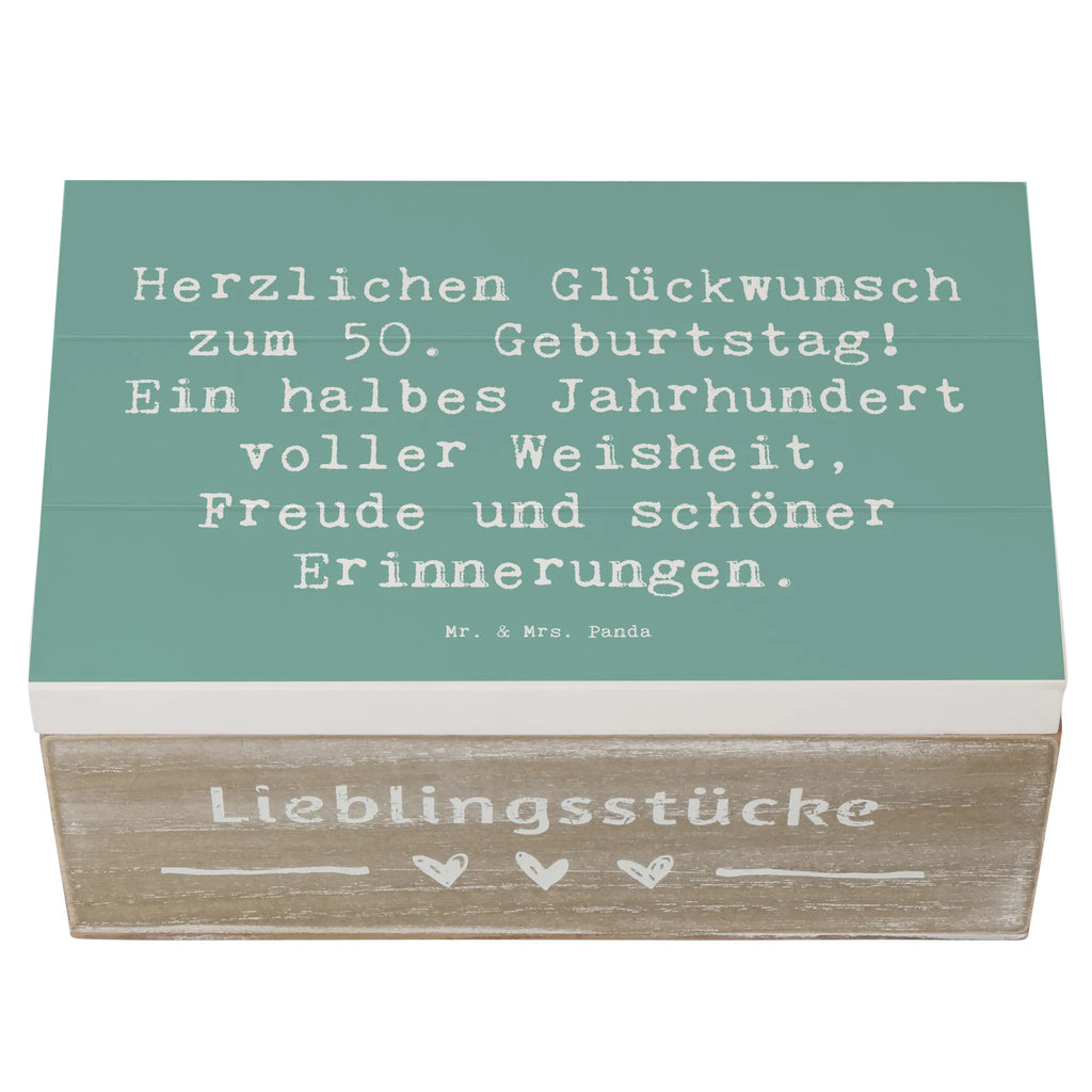 Wooden chest Saying Herzlichen Glückwunsch zum 50. Geburtstag! Ein halbes Jahrhundert voller Weisheit, Freude und schöner Erinnerungen. Erinnerungsbox, Holzkiste, Geschenkbox, Kiste, Aufbewahrungsbox, Erinnerungskiste, Schatzkiste, Geschenkdose, Truhe, Schatulle, Dekokiste, XXL, Geburtstag, Geburtstagsgeschenk, Geschenk