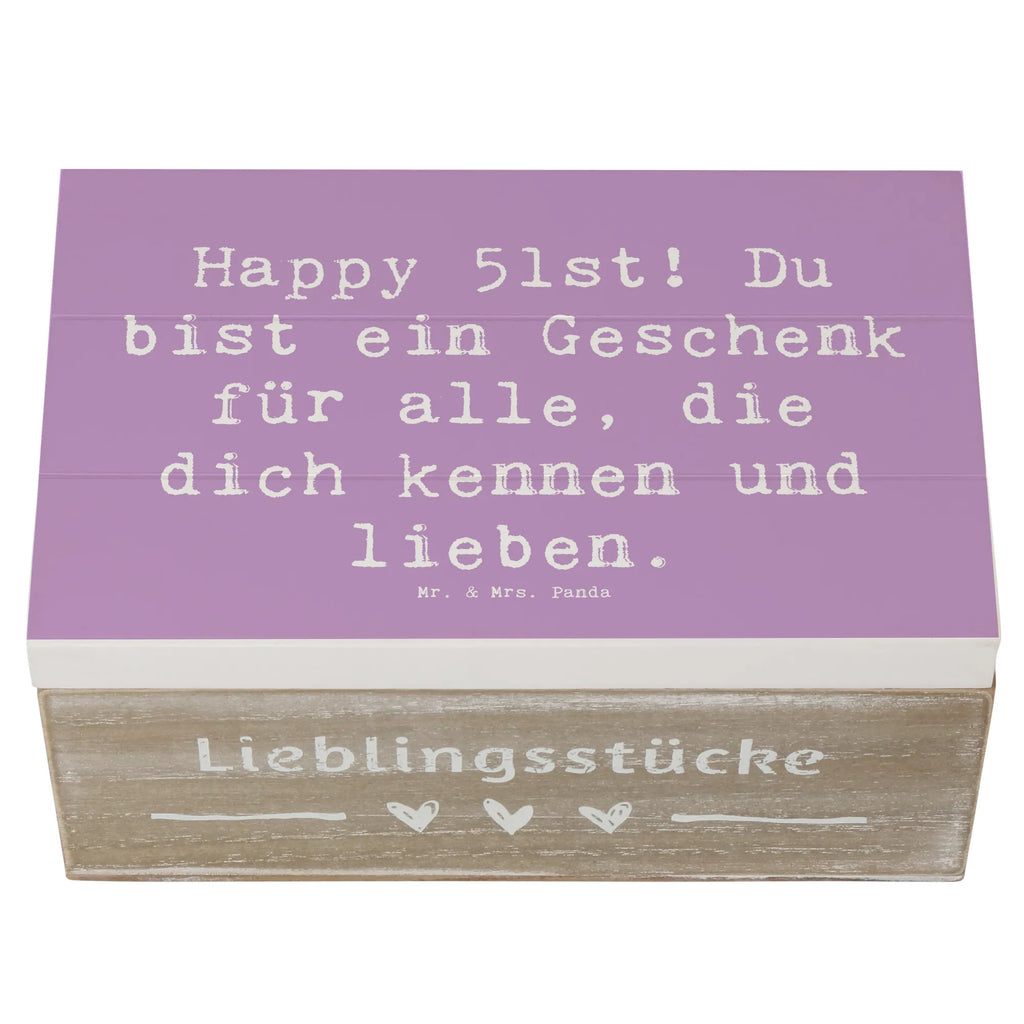 Holzkiste Spruch 51. Geburtstag Geschenk Schatulle, Dekokiste, Holzkiste, Erinnerungsbox, Aufbewahrungsbox, Geschenkdose, Erinnerungskiste, XXL, Truhe, Kiste, Geschenkbox, Schatzkiste, Geburtstag, Geburtstagsgeschenk, Geschenk