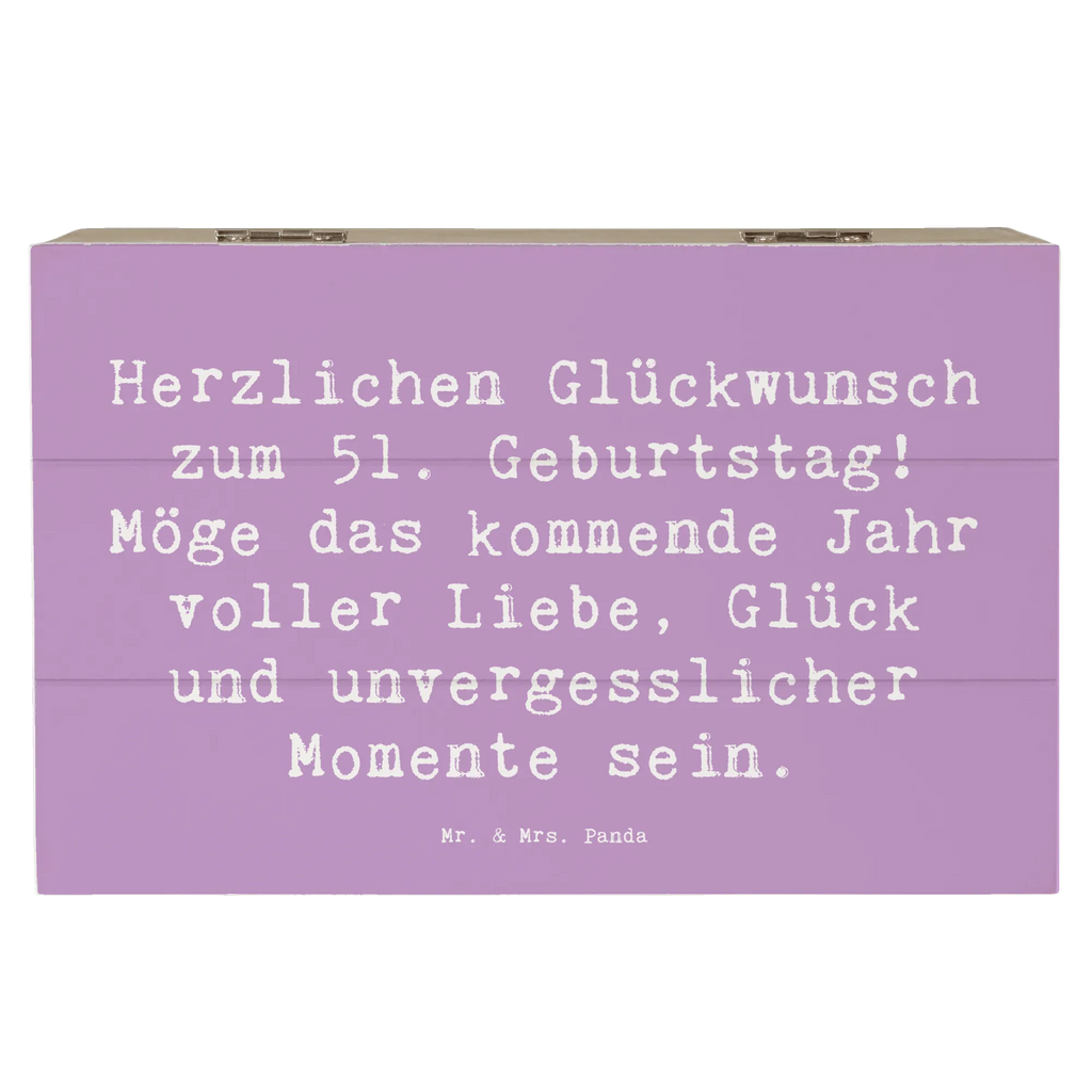 Holzkiste Spruch 51. Geburtstag Holzkiste, Dekokiste, Aufbewahrungsbox, Erinnerungsbox, Kiste, Geschenkdose, Truhe, Schatulle, Erinnerungskiste, Geschenkbox, XXL, Schatzkiste, Geburtstag, Geburtstagsgeschenk, Geschenk