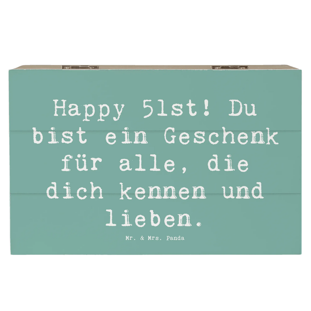 Holzkiste Spruch 51. Geburtstag Geschenk Schatulle, Dekokiste, Holzkiste, Erinnerungsbox, Aufbewahrungsbox, Geschenkdose, Erinnerungskiste, XXL, Truhe, Kiste, Geschenkbox, Schatzkiste, Geburtstag, Geburtstagsgeschenk, Geschenk