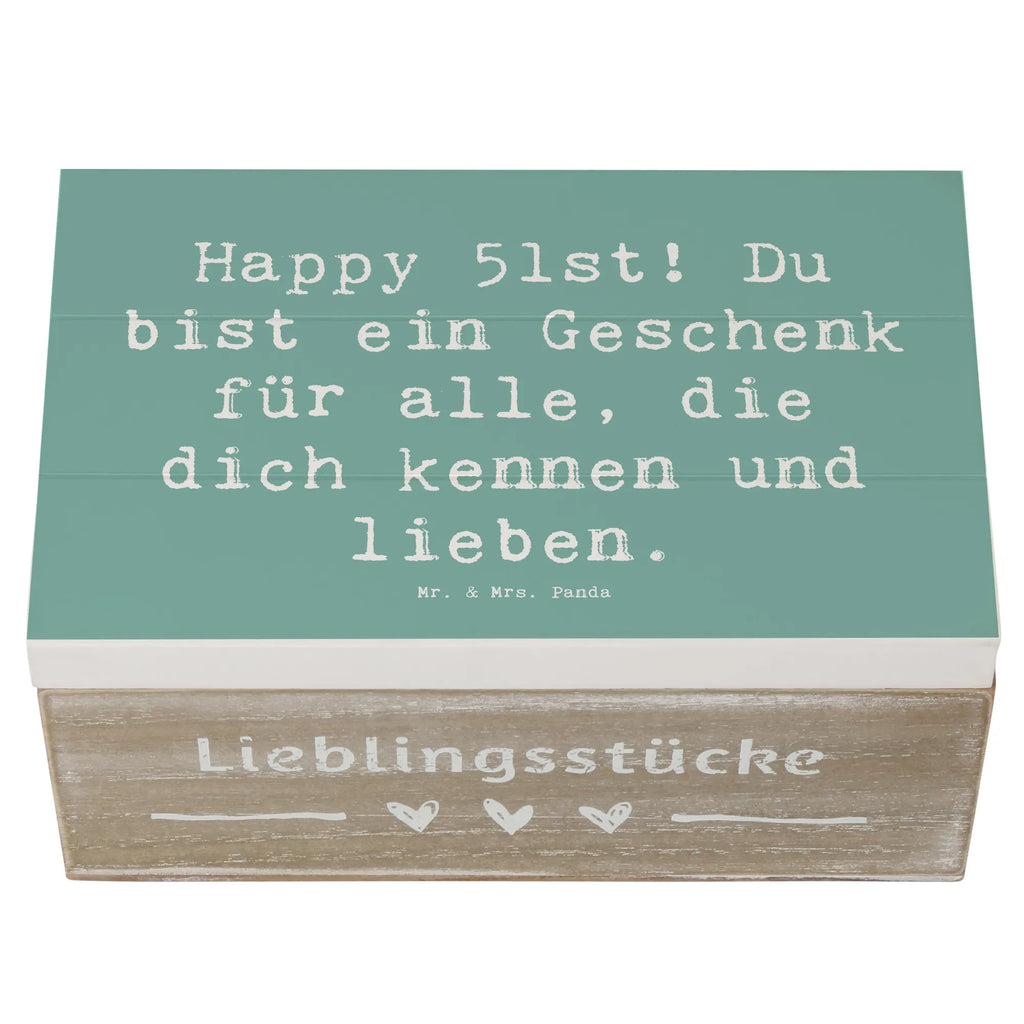 Holzkiste Spruch 51. Geburtstag Geschenk Schatulle, Dekokiste, Holzkiste, Erinnerungsbox, Aufbewahrungsbox, Geschenkdose, Erinnerungskiste, XXL, Truhe, Kiste, Geschenkbox, Schatzkiste, Geburtstag, Geburtstagsgeschenk, Geschenk