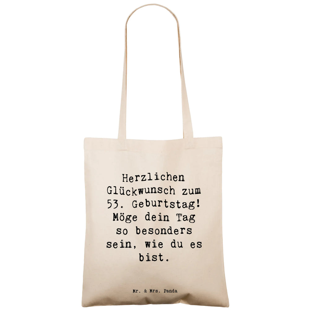 Tragetasche Spruch 53. Geburtstag Beutel, Laptoptasche, Einkaufstüte, Badetasche, Tasche, Stofftasche, Beuteltasche, Schultertasche, Stoffbeutel, Tragetasche, Jutebeutel, Jutetasche, Einkaufstasche, Shopper, Umhängetasche, Strandtasche, Geburtstag, Geburtstagsgeschenk, Geschenk