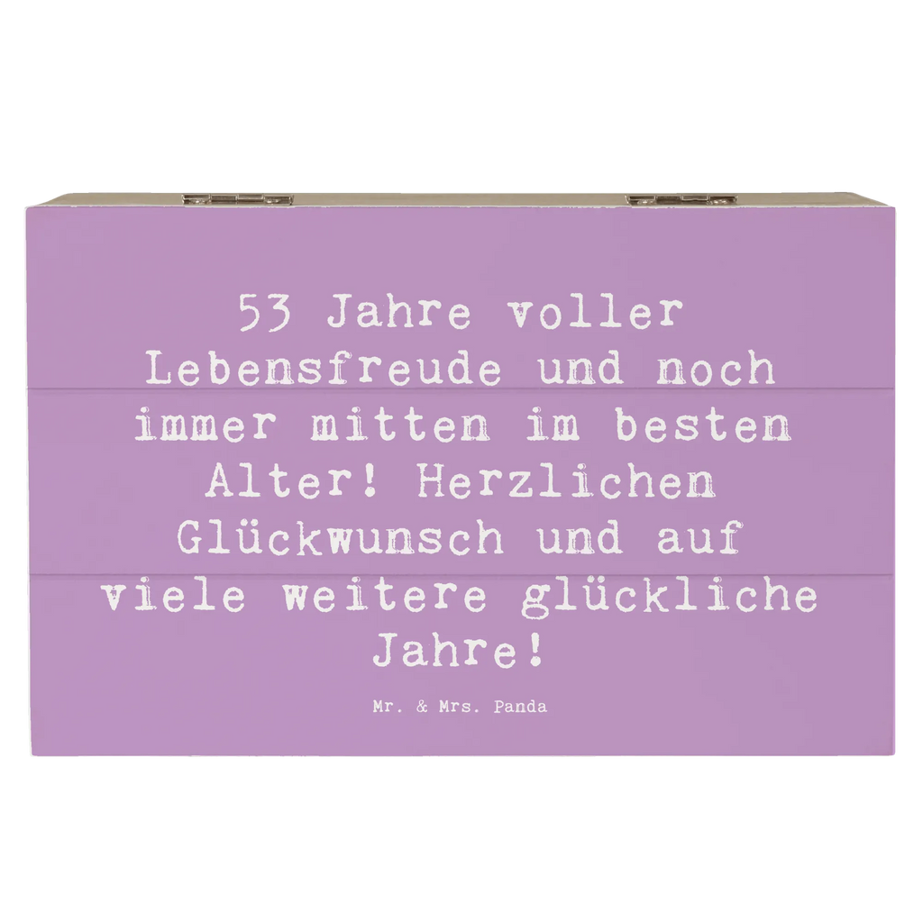 Holzkiste Spruch 53. Geburtstag Freude XXL, Truhe, Holzkiste, Schatulle, Erinnerungskiste, Geschenkbox, Kiste, Aufbewahrungsbox, Geschenkdose, Erinnerungsbox, Dekokiste, Schatzkiste, Geburtstag, Geburtstagsgeschenk, Geschenk