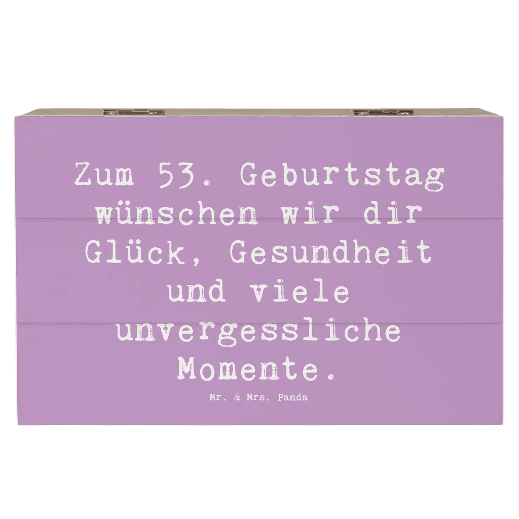 Wooden chest Saying Zum 53. Geburtstag wünschen wir dir Glück, Gesundheit und viele unvergessliche Momente. Holzkiste, Schatzkiste, Geschenkdose, XXL, Truhe, Schatulle, Erinnerungsbox, Kiste, Dekokiste, Geschenkbox, Erinnerungskiste, Aufbewahrungsbox, Geburtstag, Geburtstagsgeschenk, Geschenk