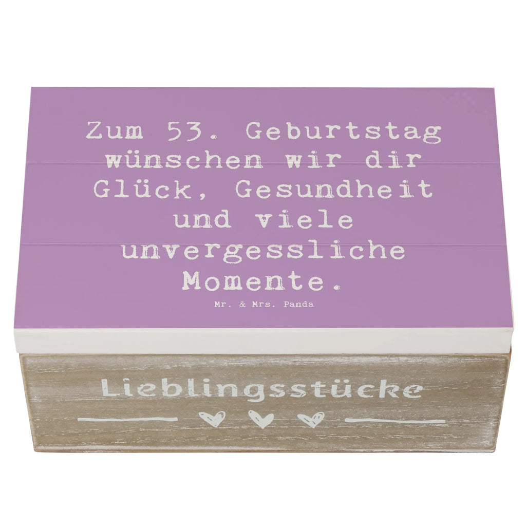 Wooden chest Saying Zum 53. Geburtstag wünschen wir dir Glück, Gesundheit und viele unvergessliche Momente. Holzkiste, Schatzkiste, Geschenkdose, XXL, Truhe, Schatulle, Erinnerungsbox, Kiste, Dekokiste, Geschenkbox, Erinnerungskiste, Aufbewahrungsbox, Geburtstag, Geburtstagsgeschenk, Geschenk
