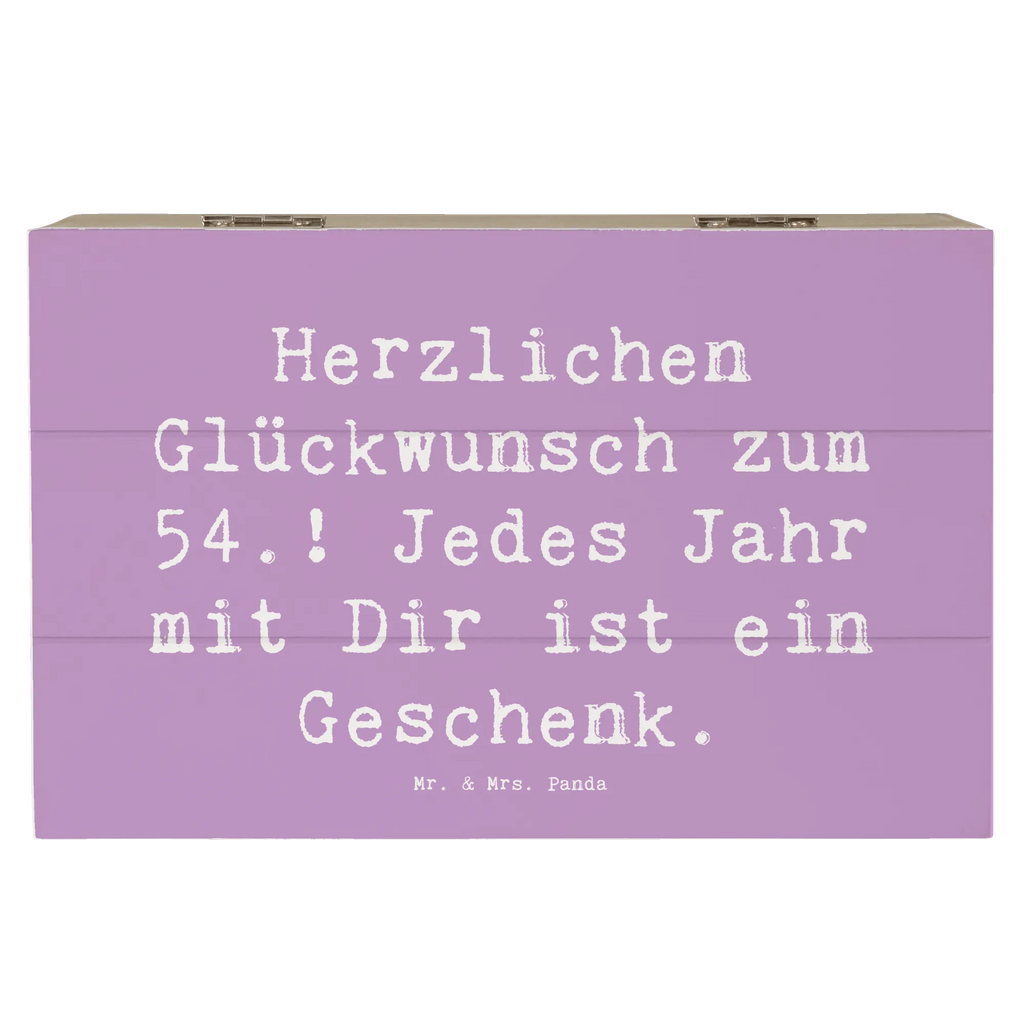 Holzkiste Spruch 54. Geburtstag Dekokiste, Schatulle, XXL, Truhe, Erinnerungsbox, Erinnerungskiste, Schatzkiste, Geschenkdose, Holzkiste, Geschenkbox, Kiste, Aufbewahrungsbox, Geburtstag, Geburtstagsgeschenk, Geschenk
