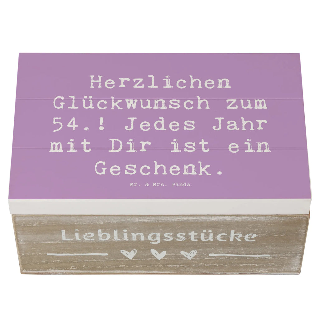 Holzkiste Spruch 54. Geburtstag Dekokiste, Schatulle, XXL, Truhe, Erinnerungsbox, Erinnerungskiste, Schatzkiste, Geschenkdose, Holzkiste, Geschenkbox, Kiste, Aufbewahrungsbox, Geburtstag, Geburtstagsgeschenk, Geschenk