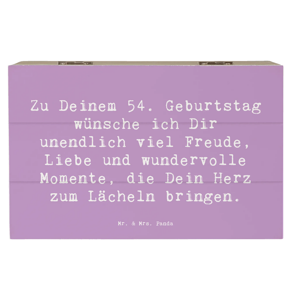 Holzkiste Spruch 54. Geburtstag Freude Kiste, Geschenkbox, Truhe, Geschenkdose, Schatzkiste, Erinnerungsbox, Erinnerungskiste, Holzkiste, Schatulle, XXL, Dekokiste, Aufbewahrungsbox, Geburtstag, Geburtstagsgeschenk, Geschenk
