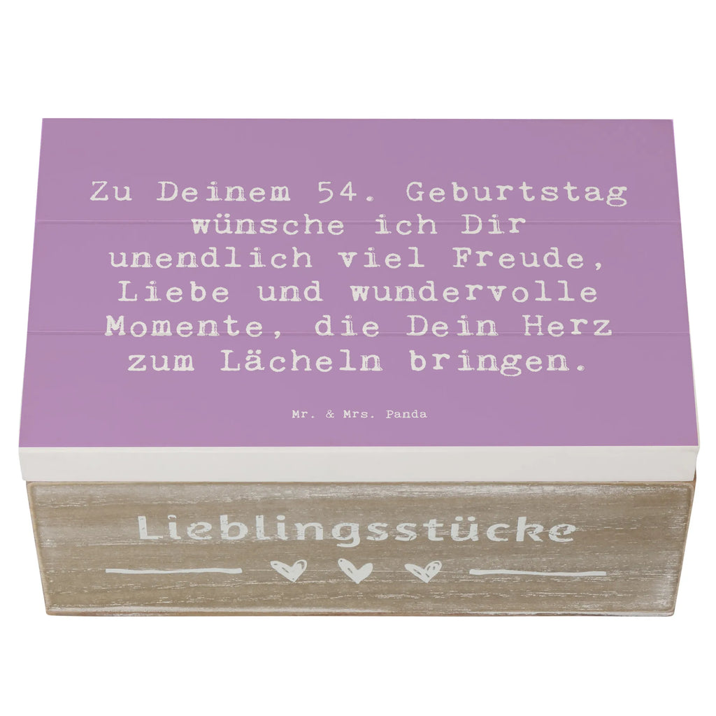 Holzkiste Spruch 54. Geburtstag Freude Kiste, Geschenkbox, Truhe, Geschenkdose, Schatzkiste, Erinnerungsbox, Erinnerungskiste, Holzkiste, Schatulle, XXL, Dekokiste, Aufbewahrungsbox, Geburtstag, Geburtstagsgeschenk, Geschenk
