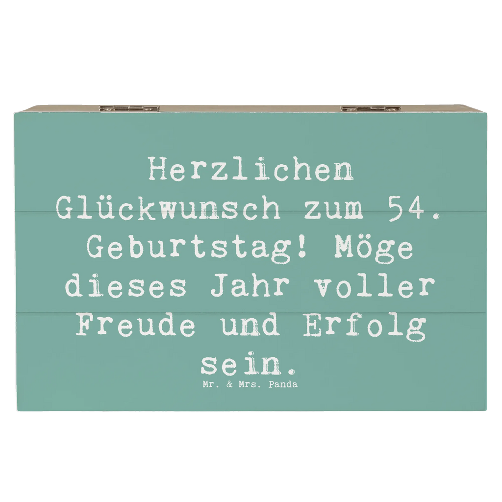 Holzkiste Spruch 54. Geburtstag Freude Erfolg Kiste, Geschenkdose, Dekokiste, Erinnerungsbox, Holzkiste, Geschenkbox, Truhe, XXL, Erinnerungskiste, Schatulle, Aufbewahrungsbox, Schatzkiste, Geburtstag, Geburtstagsgeschenk, Geschenk
