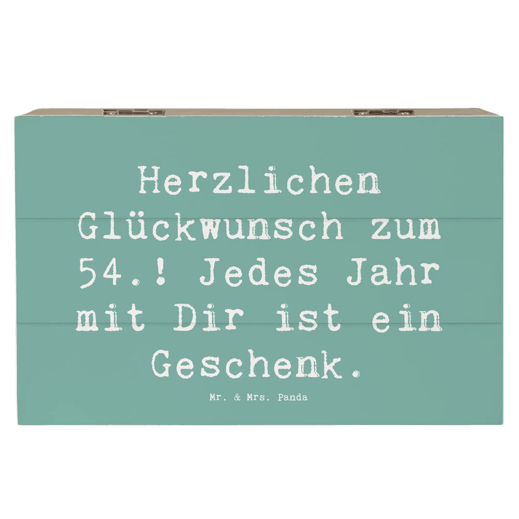 Holzkiste Spruch 54. Geburtstag Dekokiste, Schatulle, XXL, Truhe, Erinnerungsbox, Erinnerungskiste, Schatzkiste, Geschenkdose, Holzkiste, Geschenkbox, Kiste, Aufbewahrungsbox, Geburtstag, Geburtstagsgeschenk, Geschenk