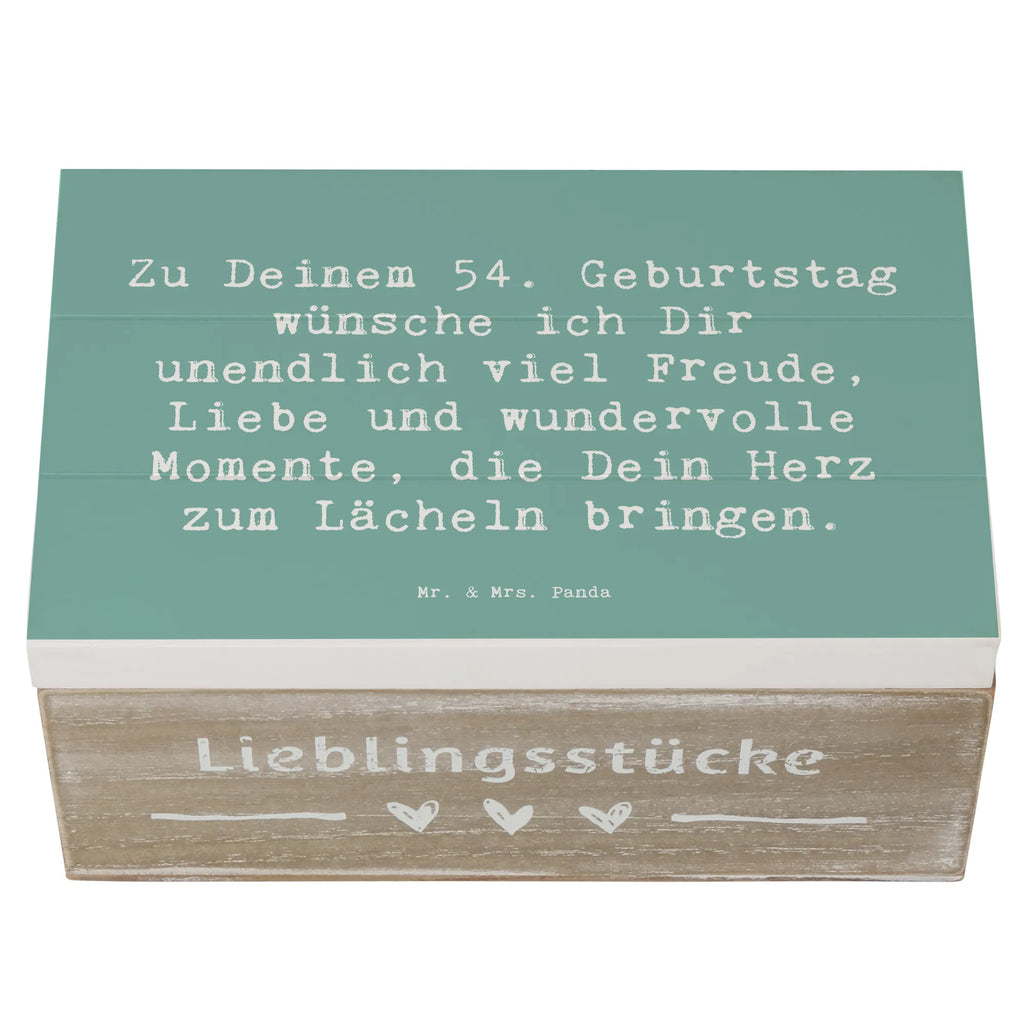 Holzkiste Spruch 54. Geburtstag Freude Kiste, Geschenkbox, Truhe, Geschenkdose, Schatzkiste, Erinnerungsbox, Erinnerungskiste, Holzkiste, Schatulle, XXL, Dekokiste, Aufbewahrungsbox, Geburtstag, Geburtstagsgeschenk, Geschenk