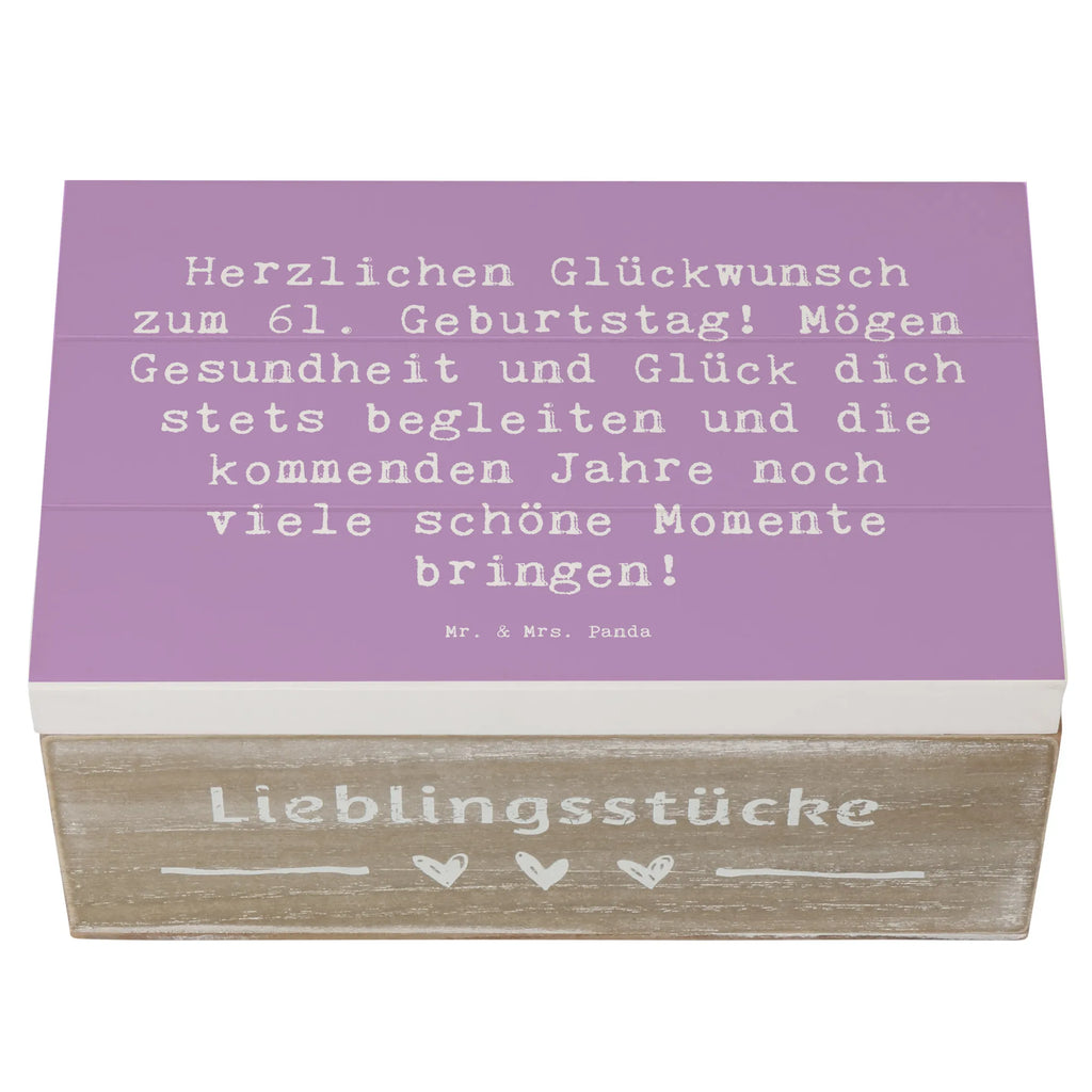 Holzkiste Spruch 61. Geburtstag Erinnerungskiste, XXL, Geschenkbox, Geschenkdose, Schatzkiste, Aufbewahrungsbox, Truhe, Holzkiste, Erinnerungsbox, Kiste, Schatulle, Dekokiste, Geburtstag, Geburtstagsgeschenk, Geschenk