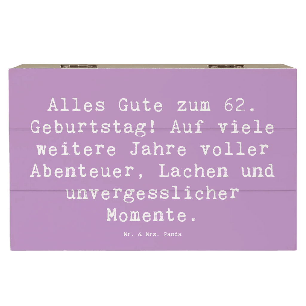 Holzkiste Spruch 62. Geburtstag Truhe, Schatulle, Geschenkdose, Aufbewahrungsbox, Erinnerungskiste, Kiste, Erinnerungsbox, Dekokiste, XXL, Holzkiste, Schatzkiste, Geschenkbox, Geburtstag, Geburtstagsgeschenk, Geschenk