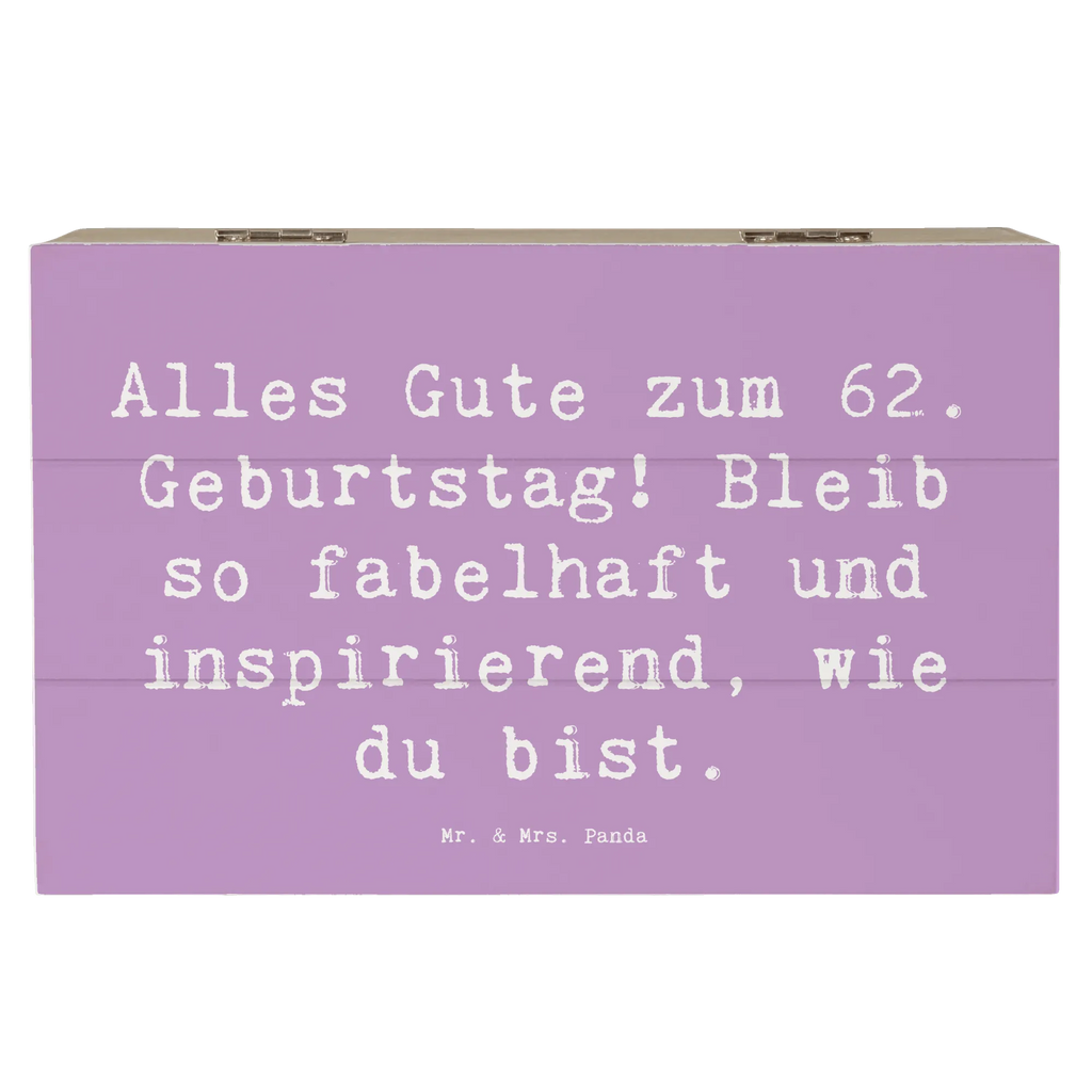 Holzkiste Spruch 62. Geburtstag Freude Schatzkiste, Holzkiste, Geschenkbox, Aufbewahrungsbox, Truhe, Geschenkdose, Dekokiste, Kiste, Erinnerungsbox, Erinnerungskiste, XXL, Schatulle, Geburtstag, Geburtstagsgeschenk, Geschenk